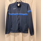 Nike Dri-fit Academy Youth Knit Navy Soccer Track Jacket Xl