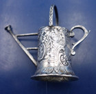 Antique Hallmarked Miniature 800 Silver Watering Can Cherubs German Dollhouse