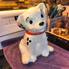 Vintage Disney Dalmation Ceramic Cookie Jar Stands 13 Inches Tall