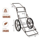 Folding Deer Game Cart Heavy-duty Steel Hauler Utility Gear Dolly Cart