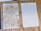 Antique Early 1900   s Hand Written Lot Recipes From Ireland    Puddings  Etc 
