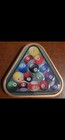  2 Pack  1 Oz Colorized Copper Billard Design Triangle Shaped  999 Fine