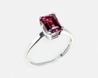 19thc Antique 1  ct Handcrafted Norway Rhodolite Bohemian Gypsy  cape Ruby  Ring