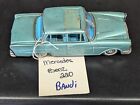 Asis Vintage Bandai Mercedes Benz 220 Japan 1960 s  Tin Litho Friction
