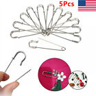 Safety Pins Sewing Tool Accessory Stainless Steel Needles Brooch Apparel 5pcs