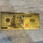 Gold Foil 100 Dollar Bill Design  Real 24k Gold 