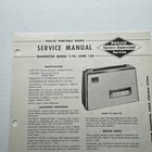 1960 Philco Radio Transistor Model T-74 Code 124 Service Manual Vintage