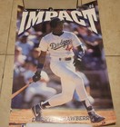 Vintage Baseball Darryl Straberry Mlb Poster Original Sudden Impact 1991 Dodgers
