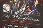 Nikki Sixx Signed Brides Of Destruction Motley Crue Album Poster Autographed Bod