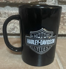 2006 Black Harley-davidson Ceramic Mug With Embossed Willie G  Skull