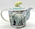 Endangered Species Wild Cafe Snow Polar Bear Teapot With Lid By Paul Cardew
