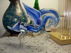 Large Pegasus  Blown Glass Murano Italy 9 In Figurine Mythical Flying Horse