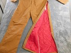 Carhartt Insulated Coveralls Mens 44 Short Brown Quilted Lined Duck Workwear Usa