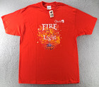 Chameleon Brewing Fire Light Beer Shirt Adult Xl Red Drinking Graphic Bar Nwt