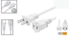 Certified 1ft 2-prong Power Extension Cord - Sturdy And Flexible Design