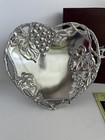 Nib Arthur Court Grape Heart Coupe Tray Bowl Aluminum Wedding 10-1958
