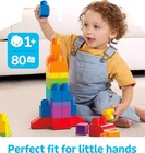 Toddler Blue Mega Bloks First Builders Big Building Bag Blocks Toy Set
