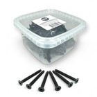 100 Pack - 1 4-20 X 2-1 2    Flat Head Trailer Deck Screws     Type F  T30 Star  Bla