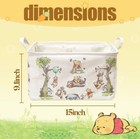 Winnie The Pooh Nursery Storage Basket Waterproof Foldable Large Canvas