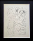 Pablo Picasso Vollard Suite 1956 Signed Vintage Print Framed Art Ready To Hang