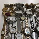 Lot Of 60 Assorted Womens Watches Untested Vintage Gold Silver Mix Tone Metal