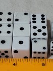 Lot Of 15 Vintage White Gaming Dice D22