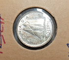 1951 Canada 10 Cents Silver Dime Circulated George Vi Ten Cent Coin R530
