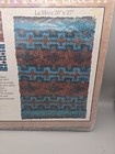 1977 Caron Latch Hook Rug Kit Navaho 20x 27    Aztec Indian Pattern Only