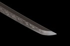 Japanese Samurai Katana Clay Tempered L6 Steel Blade Sword Full Tang Brass Tsuba
