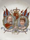 King Edward Vii   Queen Alexandra Coronation Plate June 1902 England