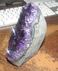 Large Amethyst Crystal Cluster Cathedral Geode  Uruguay Polished Rim