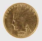 1907 Indian Head Gold Eagle Ngc Au58  10 First Year Of Issue Indian Minted