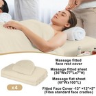 4 Sets Premium Microfiber Massage Table Sheets Set 3 Piece Set Includes 