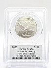 2023 1 Oz Platinum American Eagle Pcgs Ms 70 Fdoi David Hall Signed  0424dm 