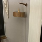 Swag Handing Wall Lamp Pull Down  Vintage Mid-century Modern 1960 s  Refurbished