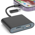 Sd Card Reader For Iphone   Ipad - Usb-c To Lightning Adapter  Micro Sd tf Suppo