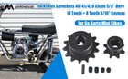 Jackshaft Sprockets 40 41 420 Chain 5 8  Bore 14 Tooth   8 Tooth 3 16  Keyway