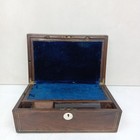 Antique Victorian Solid Wooden Writing Slope Box