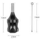 Professional Black Tattoo Zinc Alloy Cartridge Grip   78mm Needle Plunger Hot