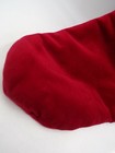 Pottery Barn Classic Velvet Holiday Christmas Stocking Red Ivory Cuff 24   9076