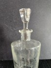 Vintage Clear Glass Liquor Decanter With Stopper By Thatcher Manufacturing 