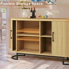 47 2  Sideboard Buffet Cabinet With Storage Fluted Storage Cabinet