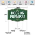 2 Pack Dog On Premises Signs  Beware Of Dogs Sign For Fence 12 x8  Rust Free    