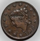 1818 Coronet Head Large Cent  n-1   Us 1c Copper Coin
