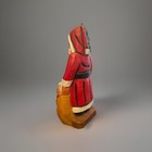 Vintage 8    Hand Carved Wooden Christmas Santa Holiday Folk Art St  Nick 1987