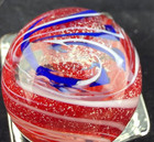 Steve Willis 2006 Handmade Lampwork Art Glass Marble 1 10  Near Mint Signed W6
