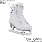 Jackson Ultima Softskate Figure Ice Skates For Womens girls  8 Women s - White