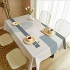 Nordic Simple Rectangular Tablecloth Holiday Party Reusable Fabric Table Cover