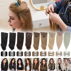 7pcs 15  18  20  22  Clip In Remy Real 100  Human Hair Extensions Full Head N206