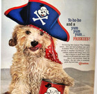 Pirate Friskies Canned Dog Food Vintage Ad 1960 Magazine Print Pet Carnation